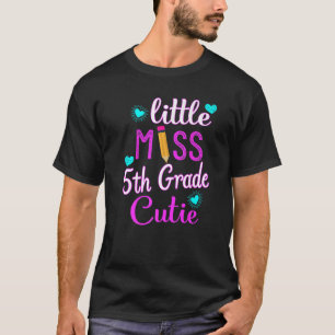 First Day Of 5th Grade Little Miss 5th Grade Cutie T-Shirt