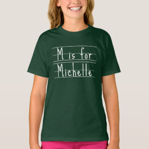 First Day of Back to School Kindergarten Your Name T-Shirt