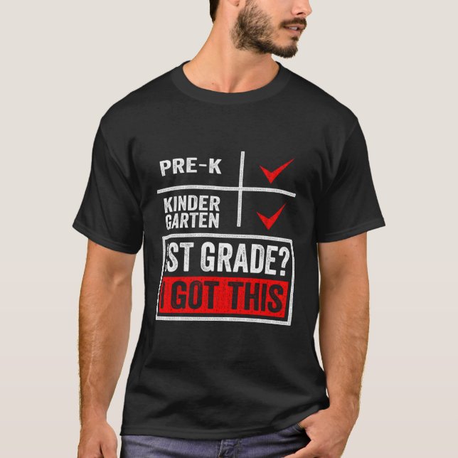 First Day Of First Grade Back To School T-Shirt (Front)