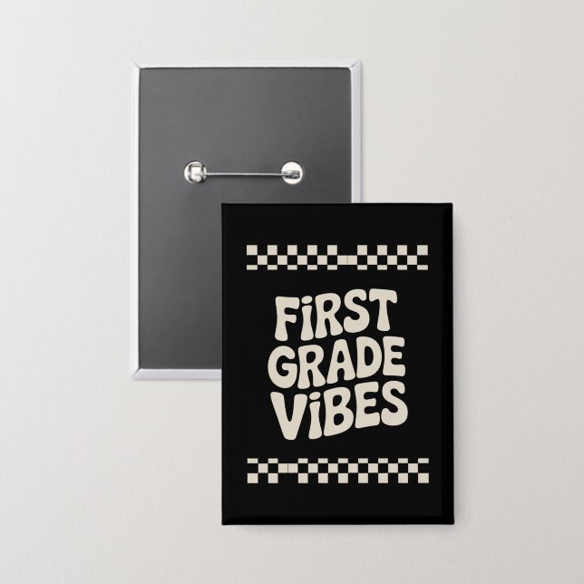 First Day of First Grade Vibes Back to School (Front/Back)