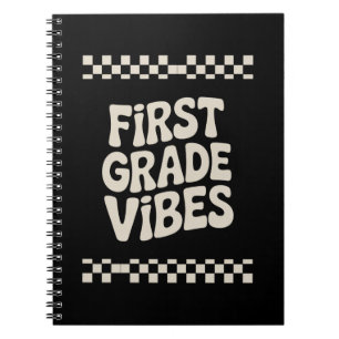 First Day of First Grade Vibes Back to School Notebook