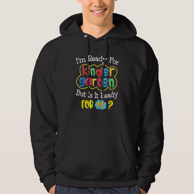 First Day Of Kindergarten  Back To School 2 Hoodie (Front)