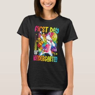 First Day Of Kindergarten  Cute Unicorn T-Shirt