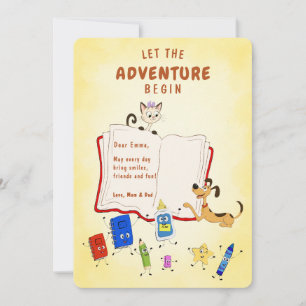 First Day of Kindergarten Greeting Card