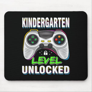 First Day of Kindergarten Level Unlocked Back To S Mouse Pad
