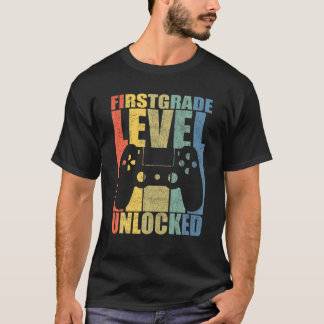 First Day Of Kindergarten Level Unlocked Back To S T-Shirt