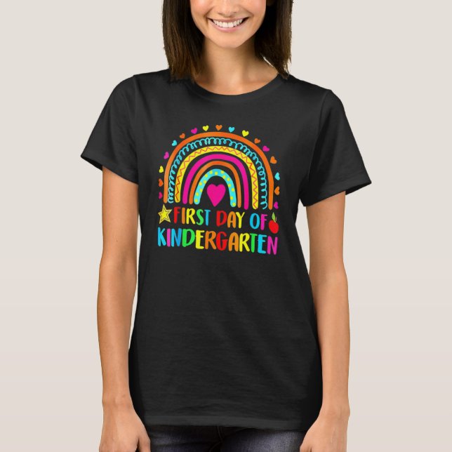 First Day Of Kindergarten School Teacher Smarter R T-Shirt (Front)