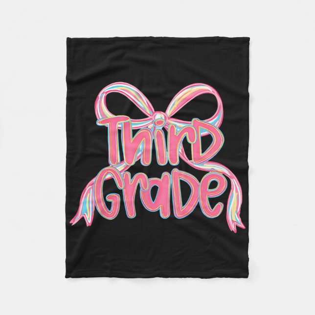 First Day Of Pre-k Floral Bundle For Teacher 1  Fleece Blanket (Front)