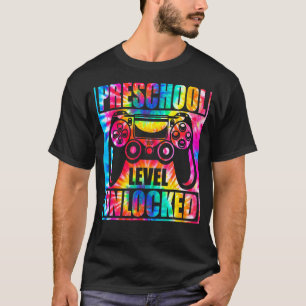 First Day Of Preschool Level Unlocked Gamer Gaming T-Shirt