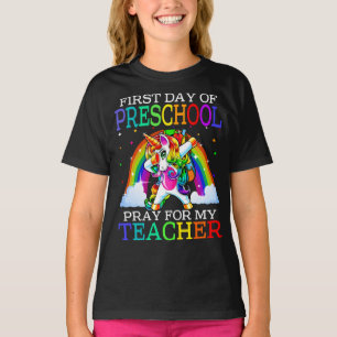 First Day Of Preschool Pray For My Teacher  T-Shirt