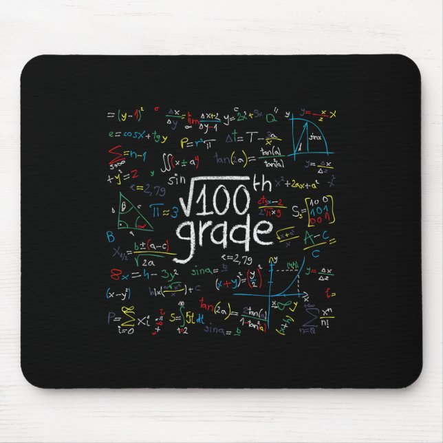 First Day Of School 10th Grade Square Root Of 100  Mouse Pad (Front)