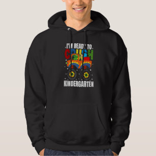 First Day Of School Boy Alligator Monster Truck Ki Hoodie