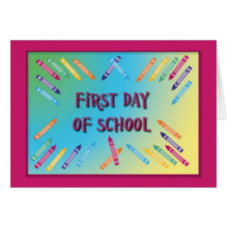 First Day Of School Card