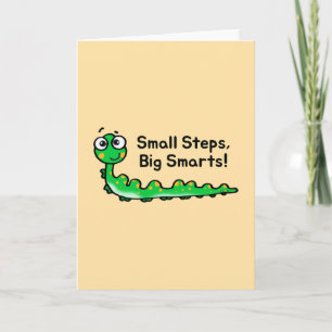 First day of school - caterpillar card