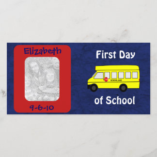 First Day of School Custom Photo and Date Announcement