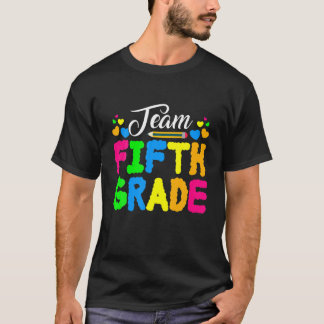 First Day Of School Cute Team Fifth Grade Boy Girl T-Shirt