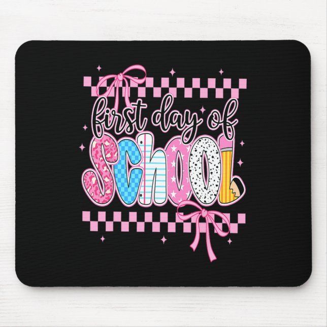 First Day Of School Floral Bundle For Teacher  Mouse Pad (Front)