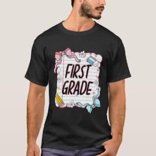 First Day Of School Girly Coquette4 T-Shirt
