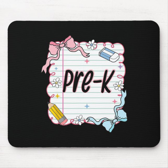 First Day Of School Girly Coquette  Mouse Pad (Front)