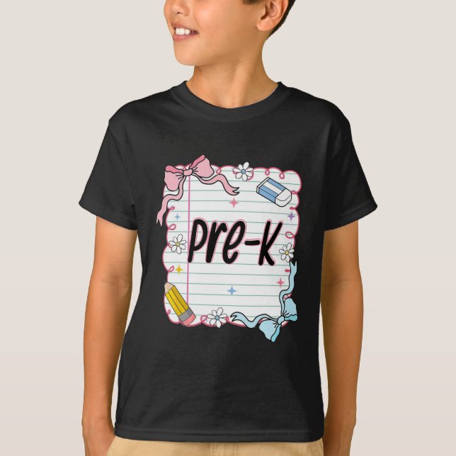First Day Of School Girly Coquette  T-Shirt (Front)