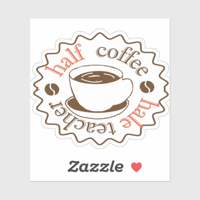 first day of school half coffee half teacher coffe (Sheet)