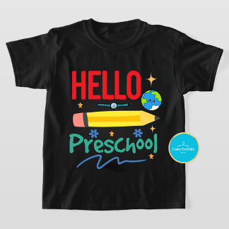 First Day Of School Hello Preschool T-shirt