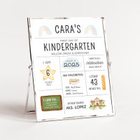 First Day of School Kindergarten Sign