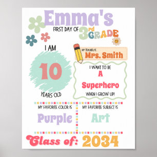 First Day of School Poster