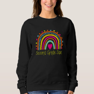 First Day Of School Second Grade Squad Teacher Rai Sweatshirt