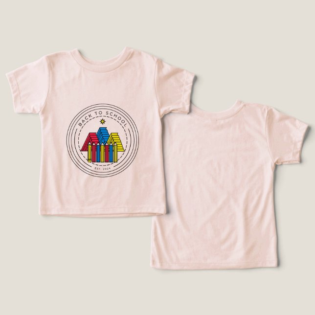 First Day Of School Shirt | Book Mountain Pencil F (Design Front & Back)