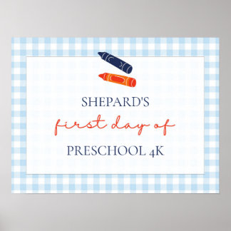 first day of school sign