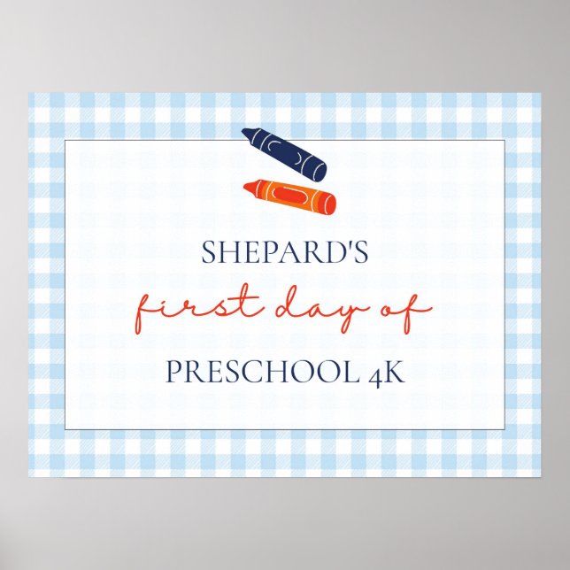 first day of school sign (Front)