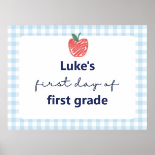 first day of school sign