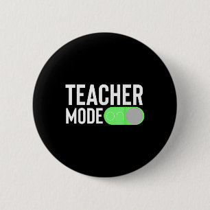 First Day Of School Teacher Design For Back To Sch 6 Cm Round Badge