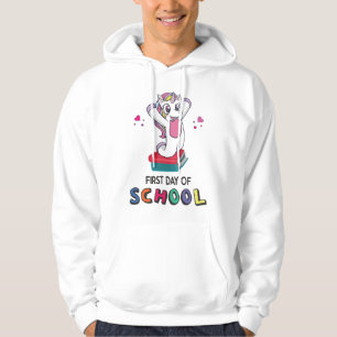 First day of school Unicorn Hoodie