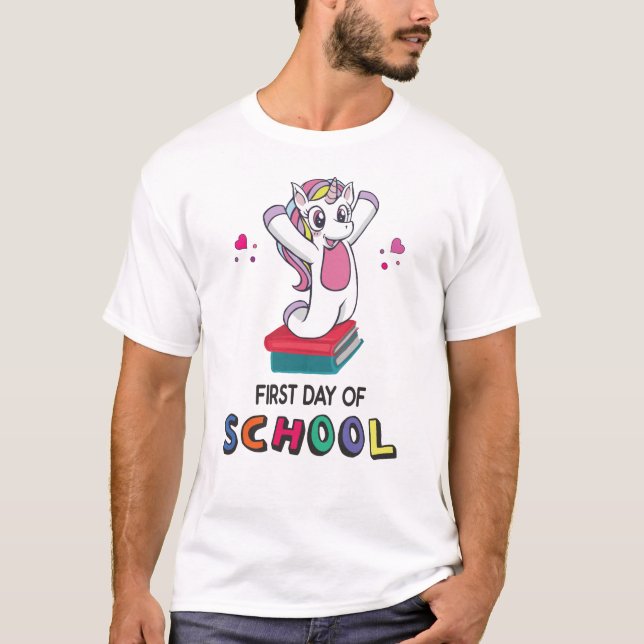 First day of school Unicorn T-Shirt (Front)