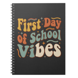 First Day of School Vibes Back to School Gift Notebook