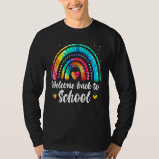 First Day Of School Welcome Back To School Tie Dye T-Shirt