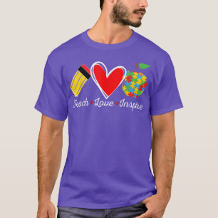 First Day of School Women Teach Super Hero Autism T-Shirt