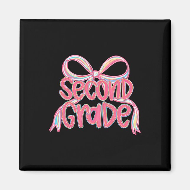 First Day Of Second Grade Floral Bundle For Teache Magnet (Front)