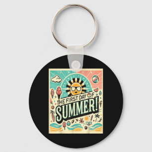First Day Of Summer Key Ring