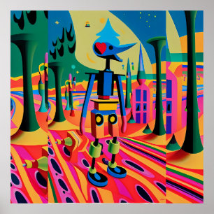 First Day of Surrealism School - Ken Gauge Art Poster