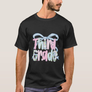 First Day Of Third Grade Floral Bundle For Teacher T-Shirt