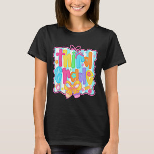 First Day Of Third Grade Floral Bundle For Teacher T-Shirt