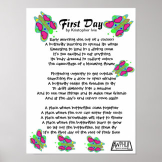 First Day Poem (16x12) Poster