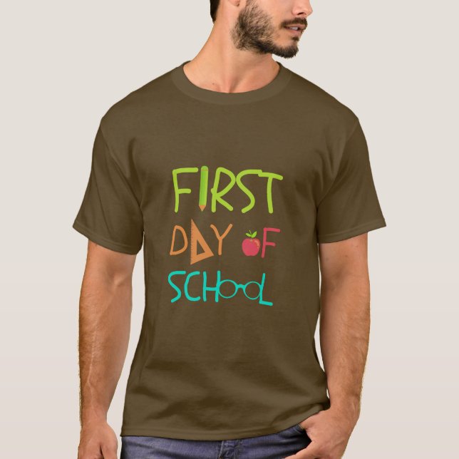 First day school  T-Shirt (Front)