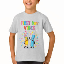 First Day Vibes Kids T-Shirt – Back to School Tee