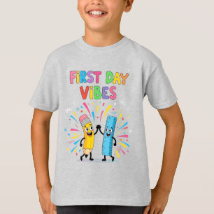 First Day Vibes Kids T-Shirt – Back to School Tee