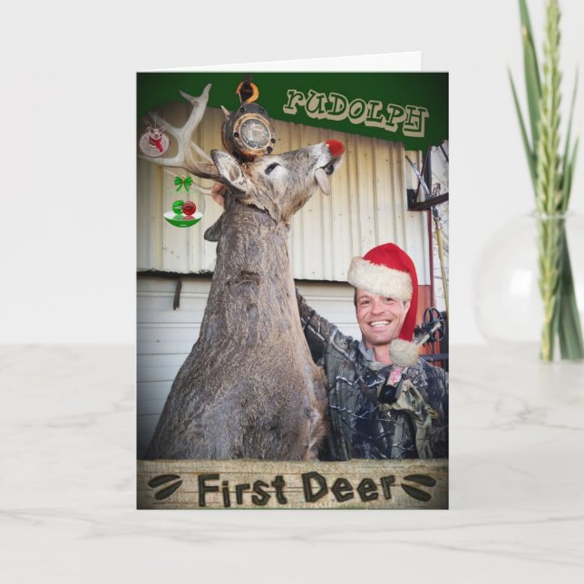 First Deer Christmas Card (Front)