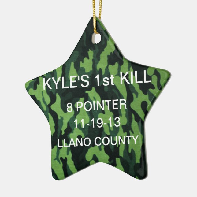 "FIRST DEER " ornament (Left)